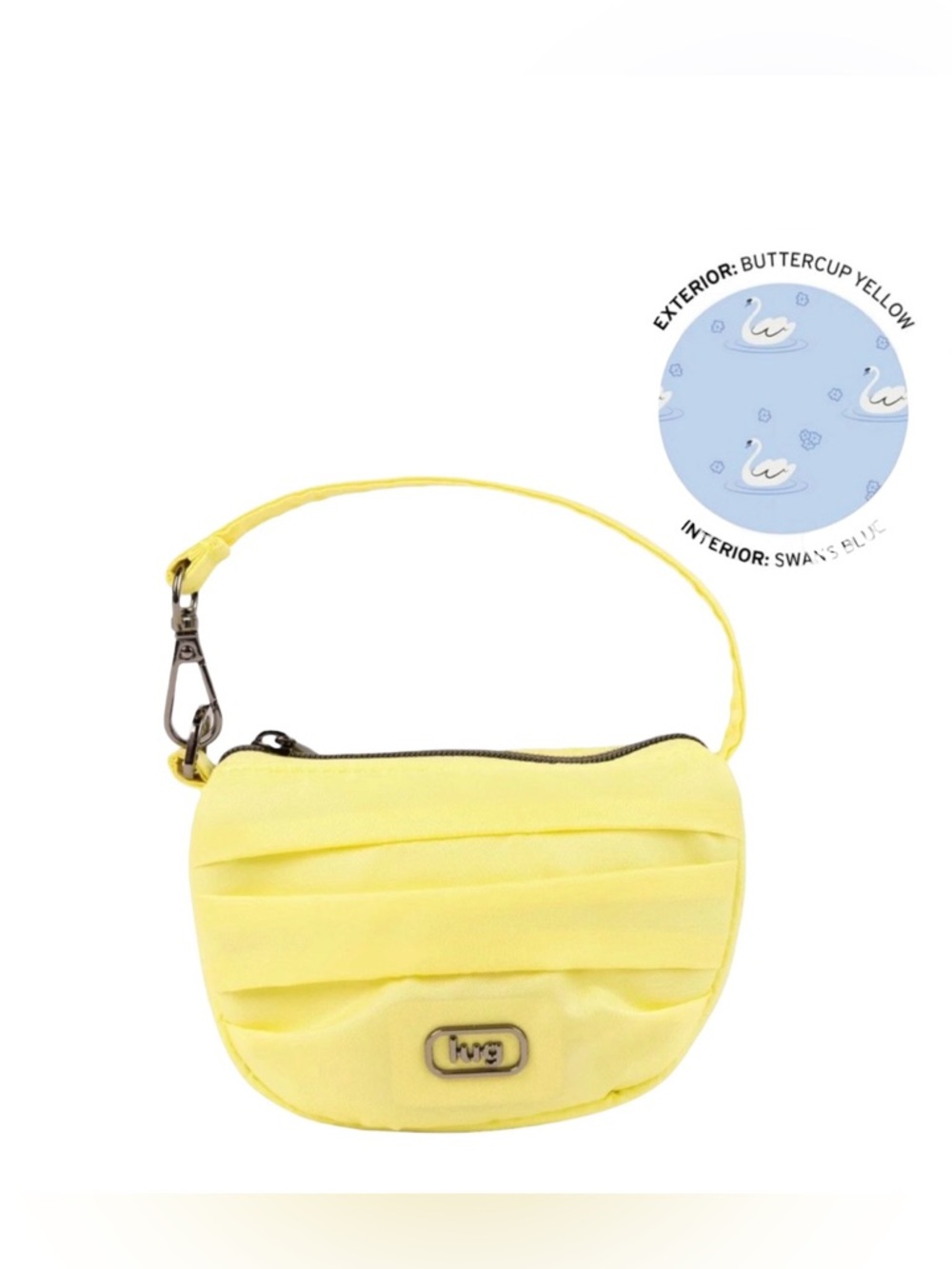 LUG DISCO PLEATED POUCH BUTTERCUP YELLOW